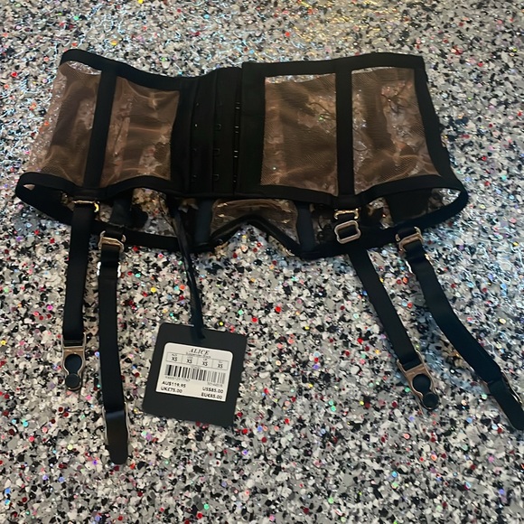 🩷 NWT Honey Birdette Alice Waspie Suspender XS - Picture 2 of 3